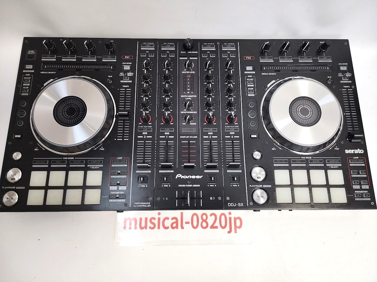 Pioneer DJコントローラー DDJ-SX 本体 Pioneer DJ DDJ-SX 4-Channel DJ Controller Serato DDJSX 4ch Black