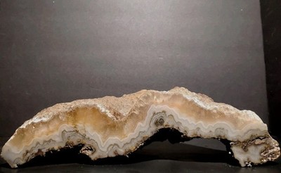  HUGE 6lb Polished Missouri Lace Agate - Cannon Mines Cadet MO - 10'' Cabinet Pc