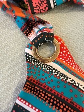 Anne Cole Signature Sand Stripe Print Twist Front Tankini Top 40B/38C