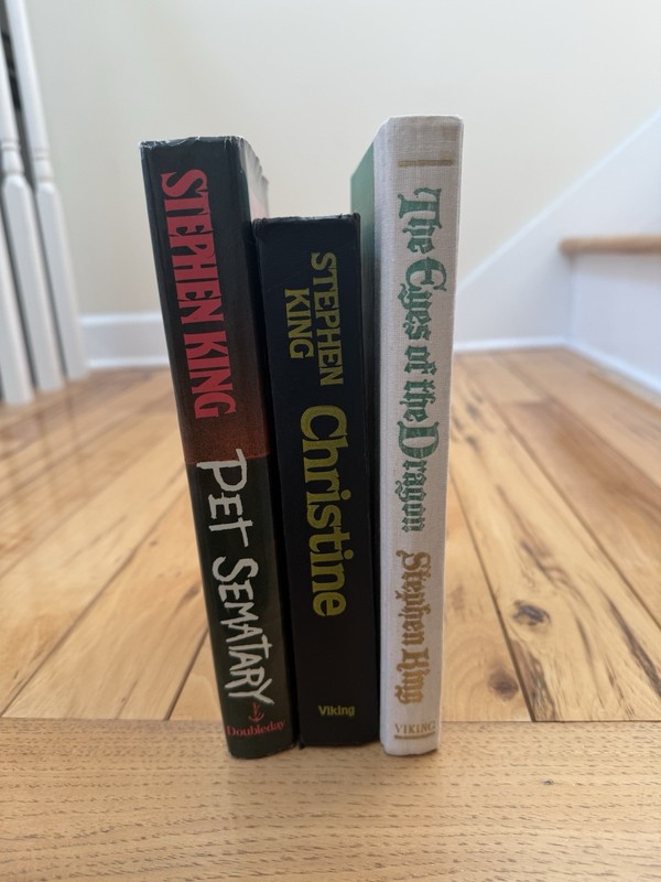 Eyes of the Dragon by Stephen King (1987, Hardcover) Christine & Pet Sematary