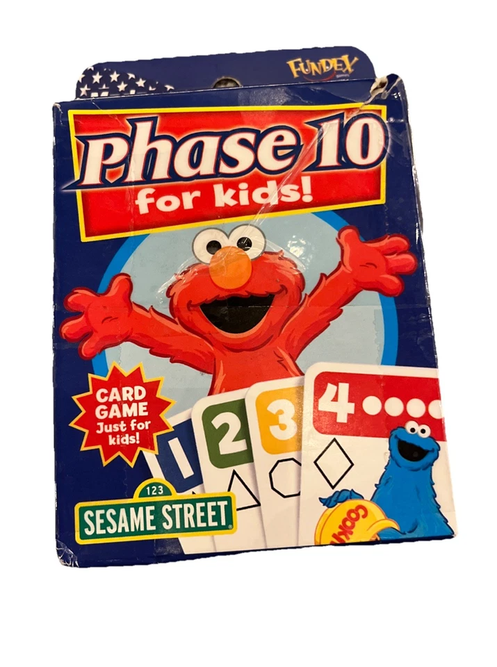 Phase 10 For Kids! Sesame Street Elmo Grover FunDex 2008 Card Game Rare A2 ** - Image 2 of 4