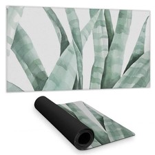 Begin Home Decor C1DM1531VFPVYO 16 x 32 in. Exotic Floral White Desk Mat - Wa...