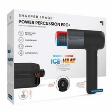 Sharper Image Power Percussion Pro Hot  Cold Massager 6 Speeds