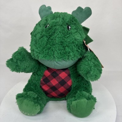 Green Dragon 12'' Plush Stuffed Animal 2023 Pacific Coast Plaid Belly Toy