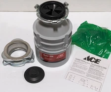 ACE Continuous Feed Food Waste Disposer 1/3 HP Kitchen Garbage Disposal 1000