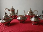 Reed and Barton sterling silver Georgian rose tea service