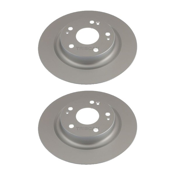 2 Bremsscheiben Voll Ø 282 Mm Triscan Bremsen-Expertise FüR U.A. Honda Civic-image