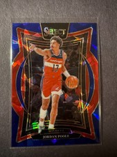2024-25 Panini Select Basketball Jordan Poole Concourse #17 Blue Cracked Ice