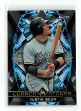 2018 TOPPS FINEST FINEST CORNERSTONES JUSTIN BOUR #FC-JUB MARLINS