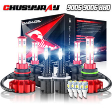 For Tahoe 2001-2006 - 6x Combo LED Headlight High/Low Beam Fog Light Bulbs