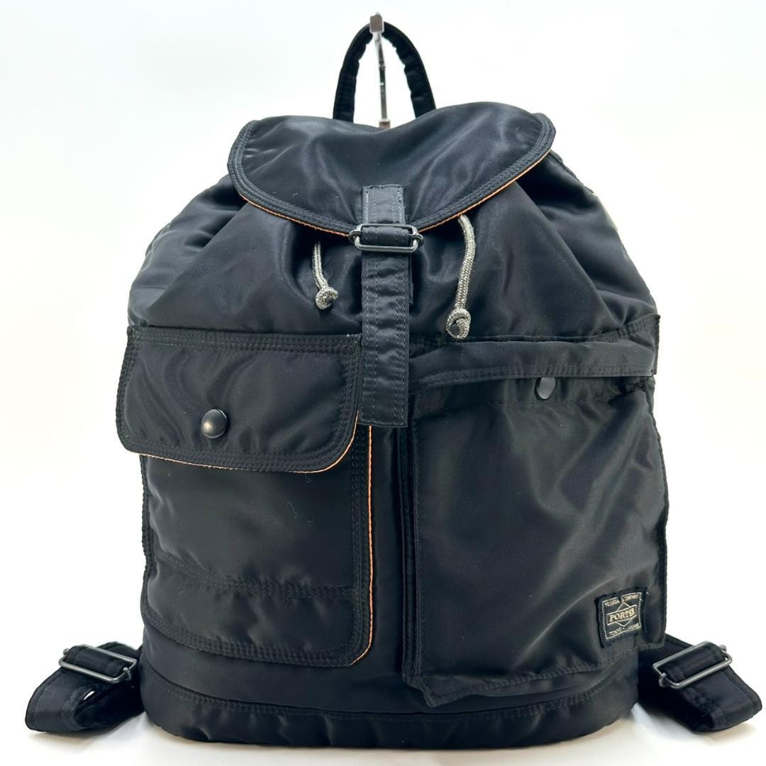PORTER Tanker Nylon Backpack Drawstring Double Po… - image 3