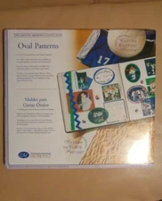Creative Memories Scrapbook 4 Oval Patterns  NIP blue