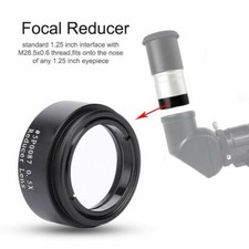 Datyson 1.25 Inch 0.5X Reducer Thread M28 Lens Accessory for Telescope Eyepiece
