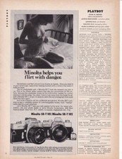 1974 Minolta SRT-101 SRT-102 Camera Print-Ad/ Nude Women