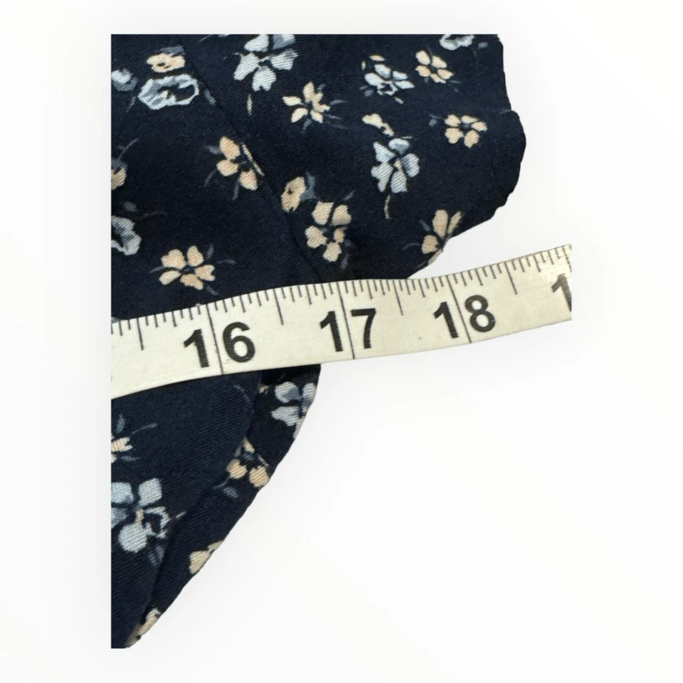 Mameluco Hollister Talla XS Azul Marino Floral Corbata Frontal Foto 4 de 4