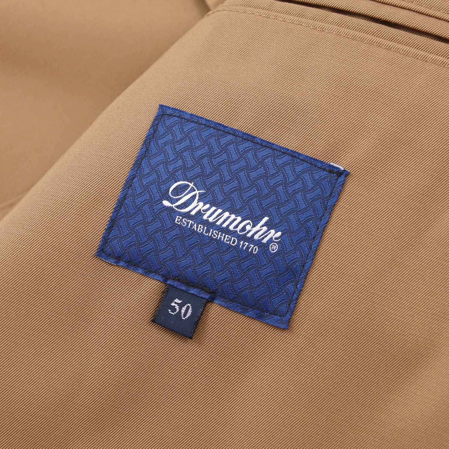 Drumohr Tan Twill Cotton-Blend Field Jacket M (Eu 50) NWT - product detail image 7