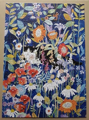 Peter Pauper Press - Gartenkatze, 1000 Puzzle, KOMPLETT - mit Poster