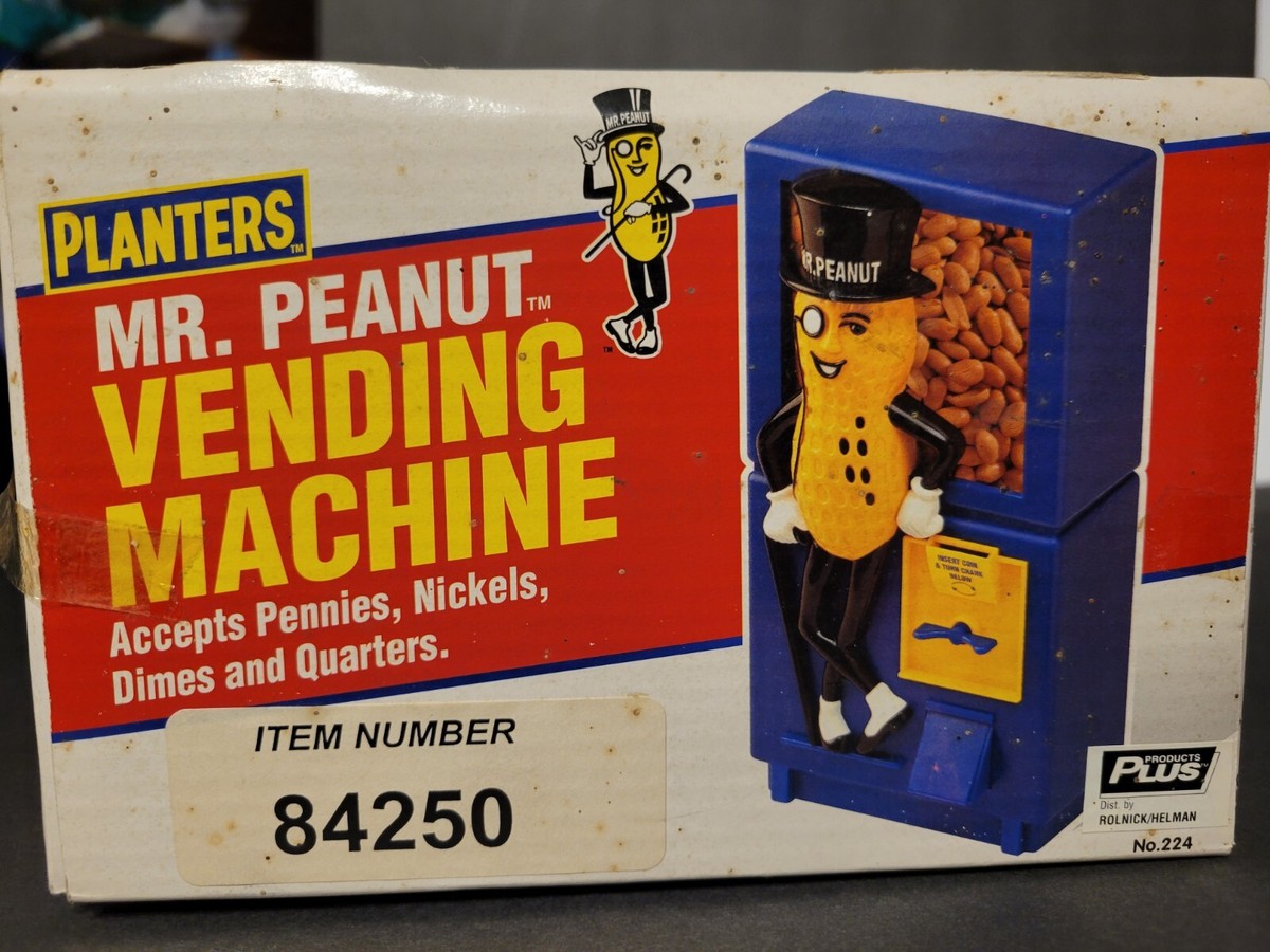 Vintage Tarco Planters Mr Peanut Peanut Vending Machine Toys NEW