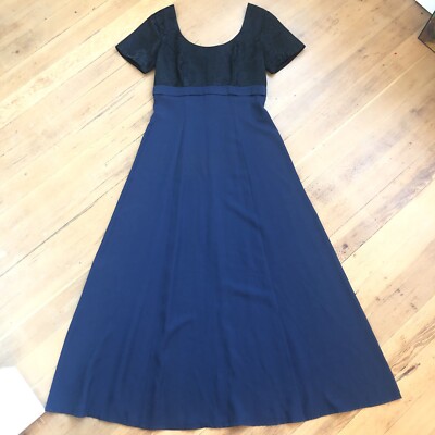 VNTG 90s Y2K Blue Empire Waist Floral Formal Prom Dress Wet Shiny Shimmer Sz 12 | eBay VNTG 90s Y2K Blue Empire Waist Floral Formal Prom Dress Wet Shiny Shimmer Sz 12 | eBay