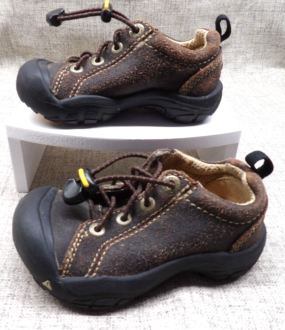 Scarpe Keen bambino XT 1205 pelle marrone impermeabili chi taglia 9 US 42 EU