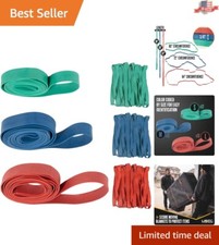 Large Assorted Rubber Moving Bands: 30", 36", 42" - 36 Extra Strong Bands
