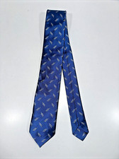 Brooks Brothers Red Fleece Tie - USA Made Navy Blue White Rope Knot EUC