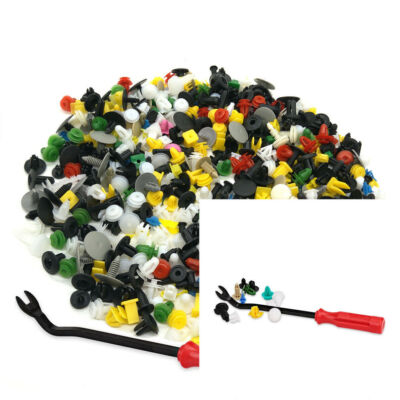500 rivets car type door bumper expansion screw core +plastic buckle screwdriver