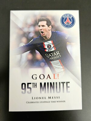 2023 Futera PSG, Lionel Messi GOAL!  Red /10