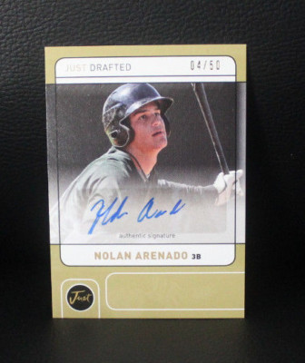 2011 Just Drafted Nolan Arenado Auto 4/50 $59.99