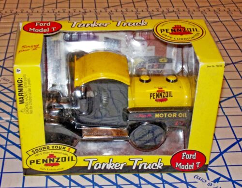 Gearbox Ford Penzoil 1912 Ford Model T Tanker 1:24 Die-cast Truck Bank MIB SALE! - 第 1/6 張圖片
