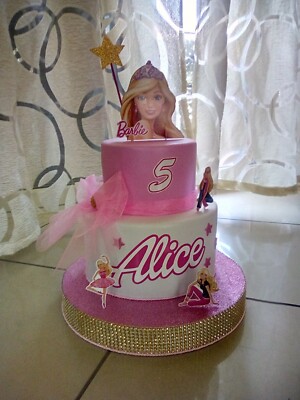 Barbie Cake Tortas De Barbie En Fondant Torta Barbie Girl Barbie Pastel  Torta Barbie Crema Simple Buying
