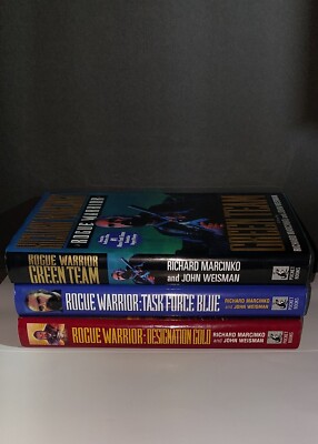 Richard Marcinko ROGUE WARRIOR Books Green Team Task Force Blue Designation Gold