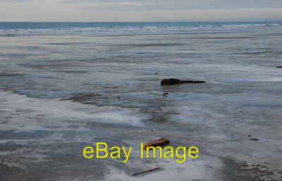 Foto 6x4 Eis am Ynyslas Strand Ynys Tachwedd\/SN6093 A sehr kalte Arktis s c2009