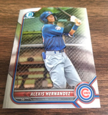 ALEXIS HERNANDEZ 2022 BOWMAN DRAFT CARD BDC-173 CHICAGO CUBS (ROOKIE CHROME)