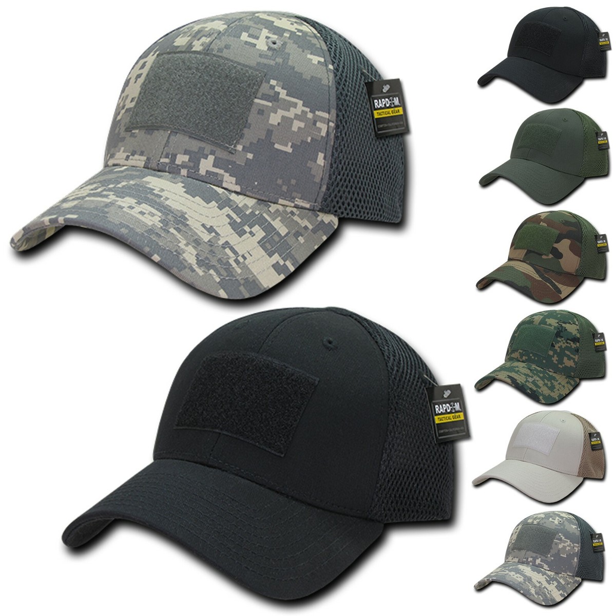 RAPDOM Military Operator Tactical Air Mesh Flex Low Crown Duty