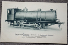 37380 Railway Postcard Two-Axle Fireless Locomotive Hanomag 1923Cicaronis