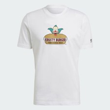 Adidas Originals The Simpson  s Krusty Burger T-Shirt Men's Large XL 2XL BNWT