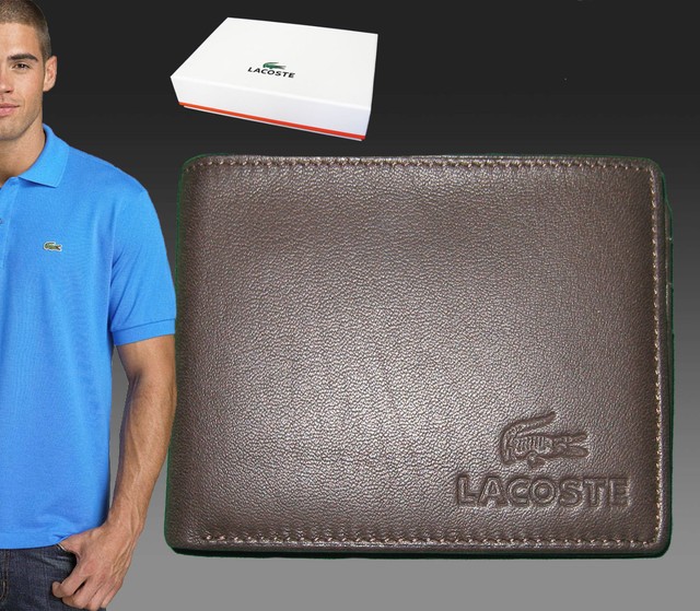 lacoste leather wallet