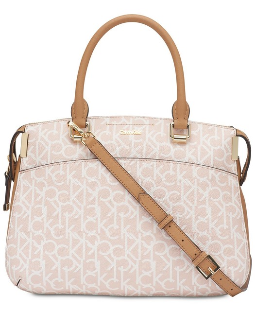 calvin klein signature satchel