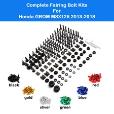 Complete Full Fairing Bolts Kit Screws Fit For Honda GROM MSX125 2013-2018  