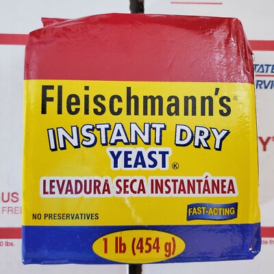 Fleischmann's Instant Dry Yeast Bread Baking *1lb*  - Fast Shipping and Handling