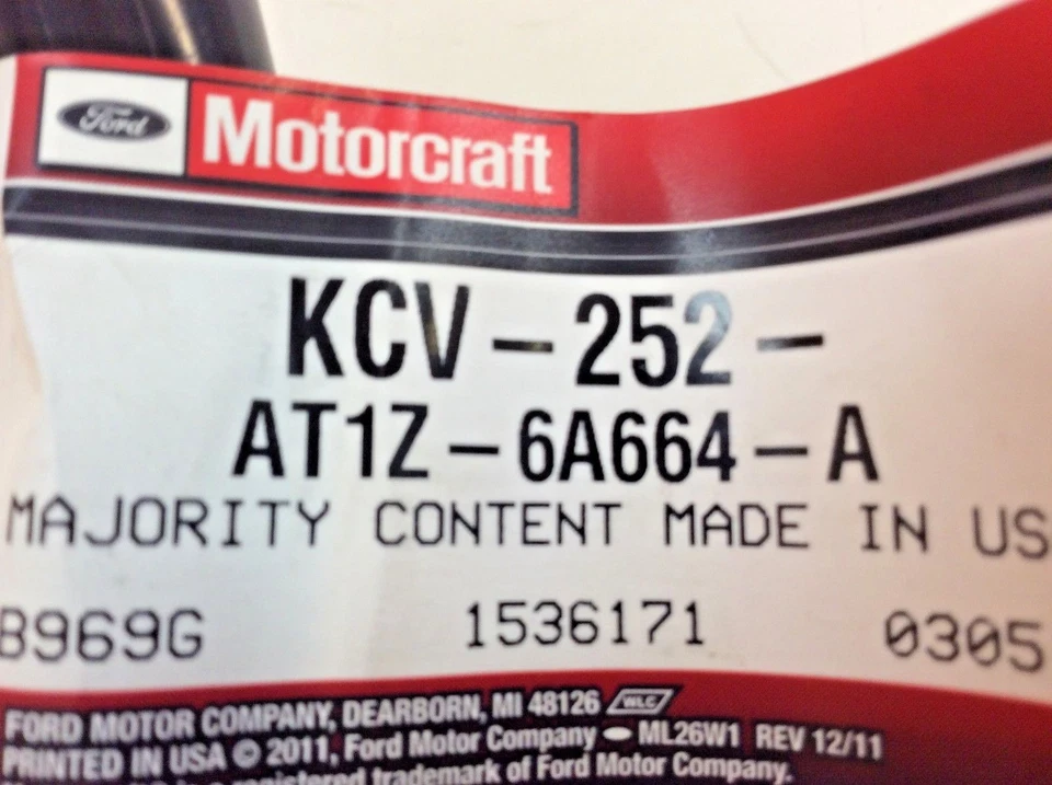 Ford Transit Connect 2.0L Crankcase Breather Emission PCV Valve Hose New OEM - Изображение 4 из 4