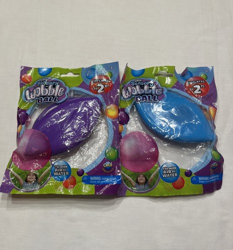2 Orb Toys Sensory Wobble Ball Purple And Blue Inflates To 2 FT for ...