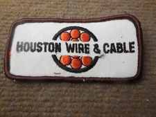 Vintage Houston Wire & Cable Advertising Patch Houston, Texas
