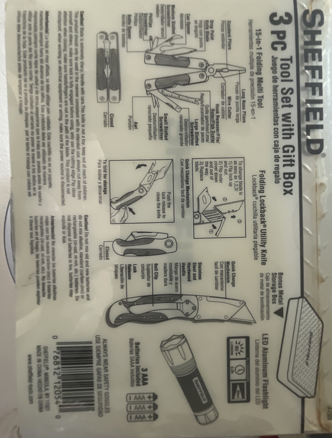 Hyper Tough 3 Piece Multi tool And Knife Set