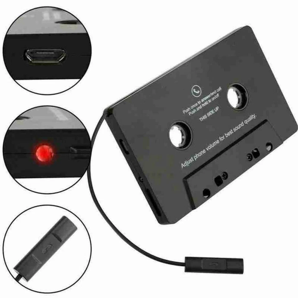 Convertitore di cassette stereo per auto compatibile con Bluetooth 5.0 W3V5 - Immagine 3 di 4