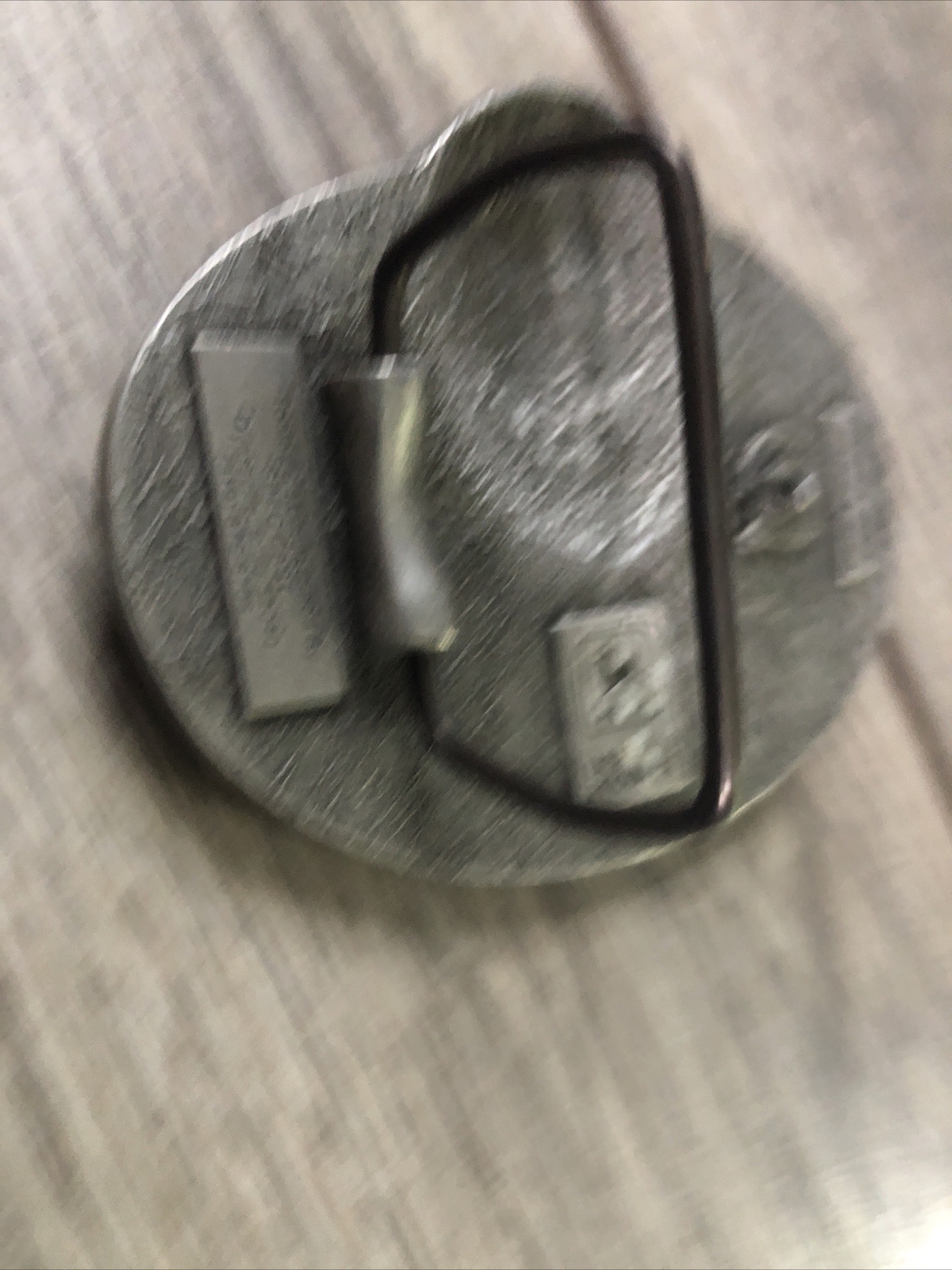 John Deere Head & Shoulder Profile Bust Pewter Belt Buckle Spec Cast USA