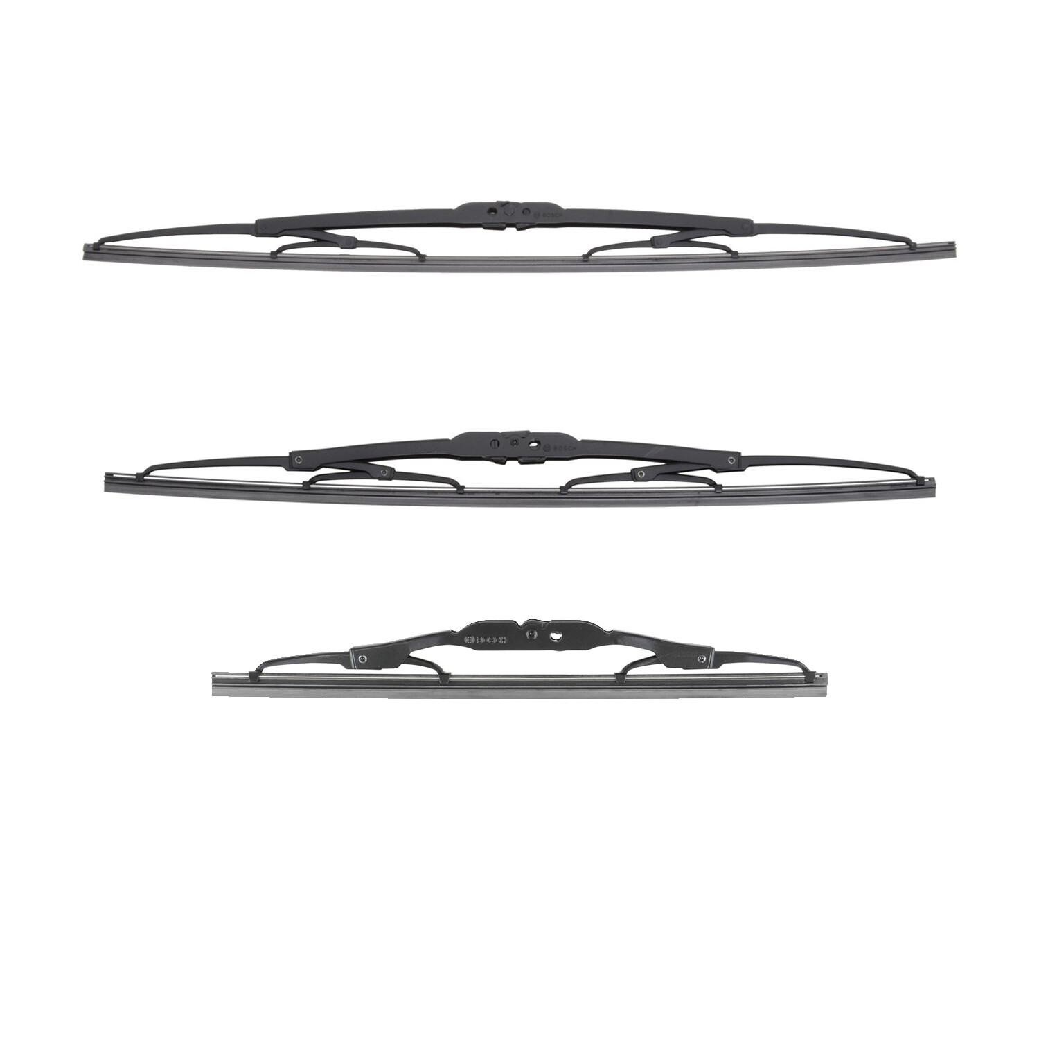 Bosch Micro Edge Wiper Blade Kit 3pc Set Front 22in LH 18in RH Rear 11in