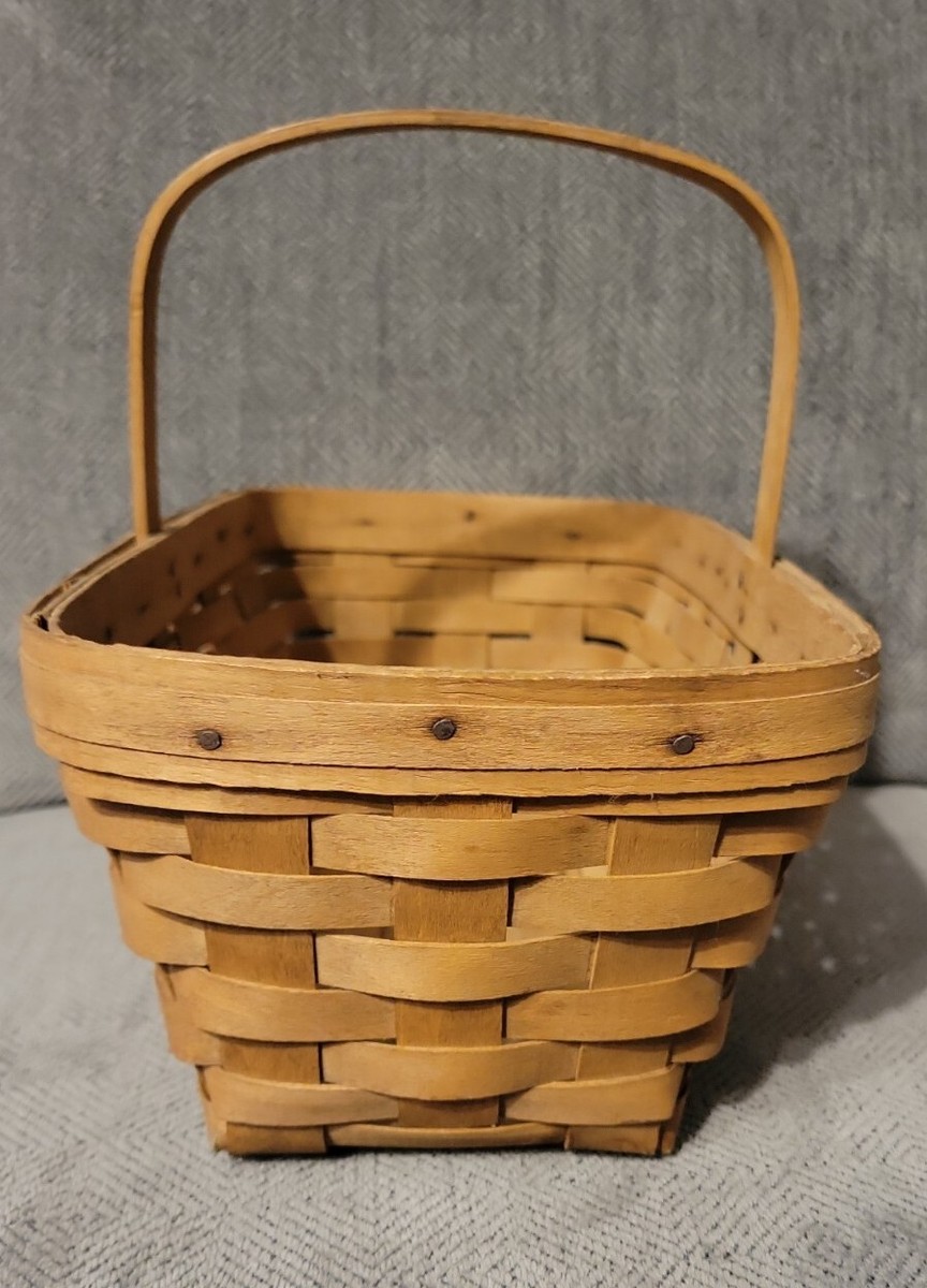 Longaberger 1986 Medium Market Basket Only 🧺 Vintage Stationary