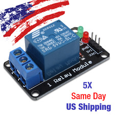 5V 1-Channel Relay Module interface Board PIC AVR DSP ARM MCU Arduino - 5PCS USA